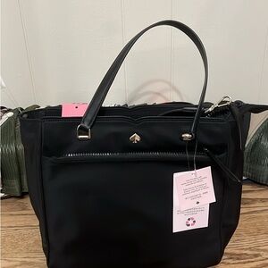 Kate Spade Black Nylon Tote